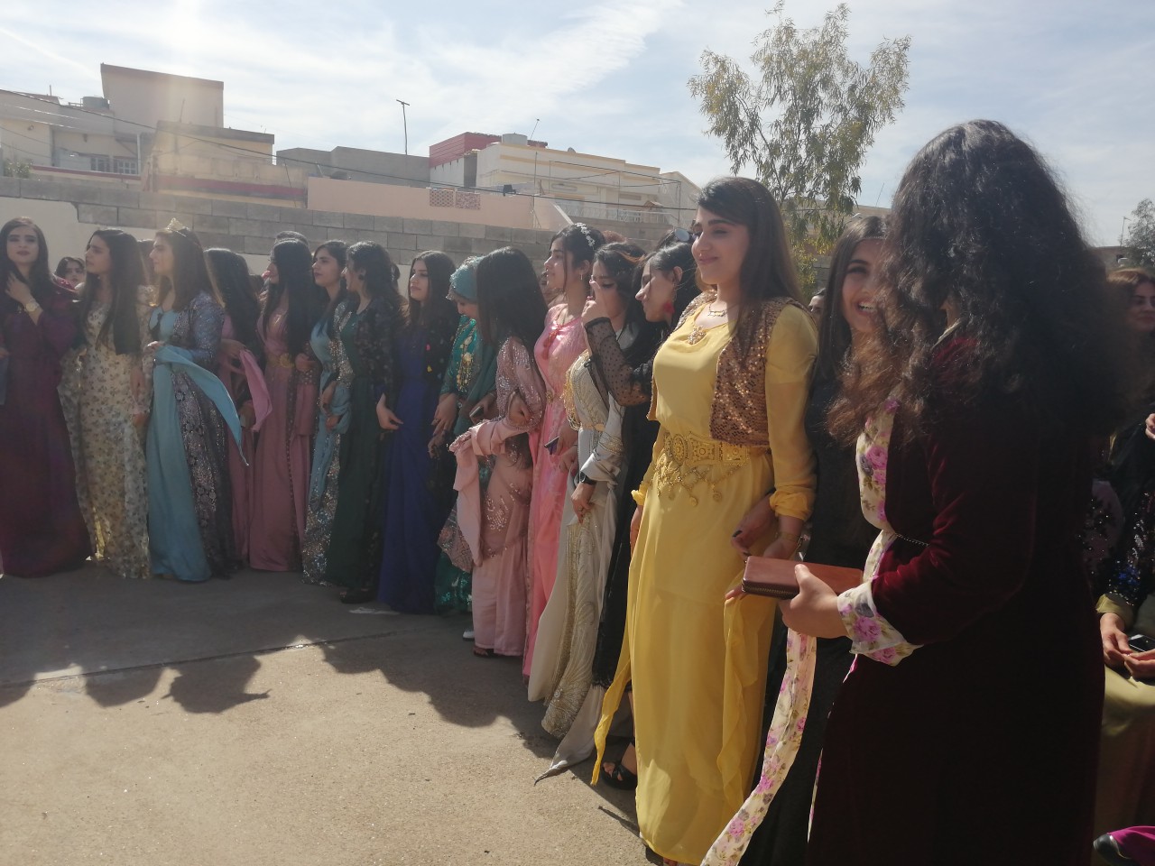 Students in one of Kirkuk schools celebrate the National Day of Clothing, March 10, 2019. (Photo: Kurdistan 24)